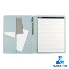 Altitude Padfolio 8.5"x10.5" Vegan Leather Seafoam Blue Debossed Arch