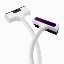 24PIN ARGB PSU Extension Cable 5V 3Pin 90 Degree RightAngle White 30CM