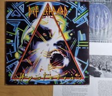VG / DEF LEPPARD - Hysteria  1987 Korea Orig 1st LP Vinyl  w/Insert