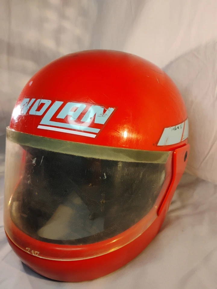 🔥Casco de colección Nolan Motocicleta F1 Fórmula 1 Enduro Motocross MX Cara cerrada Foto 4 de 4