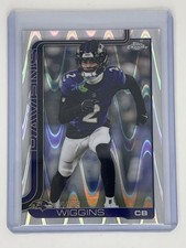 2025 Topps Football Chrome Nate Wiggins RayWave Refractor #28