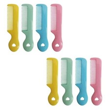 8Pcs Colorful Round Tip Bristles Baby Cute Comb Grooming For Sensitive...