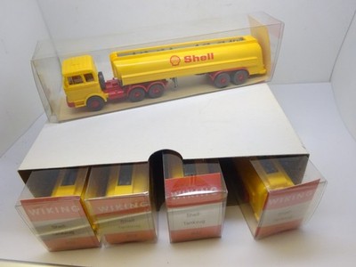 Wiking: Händlerpackung m. 5x MB 2223 Tanksattelzug Shell Nr. 802 (SSK24)