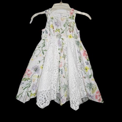 Artisan NY Girl's 6X Floral Lace Sleeveless Dress