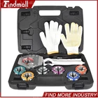 Findmall Crimping Tool A/C Hose Crimper Hydraulic Clamp A/C Set with 7 Dies Set