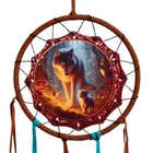 Fairy Dream Wolf & Cub Dreamcatcher - 16cm - Brand NEW