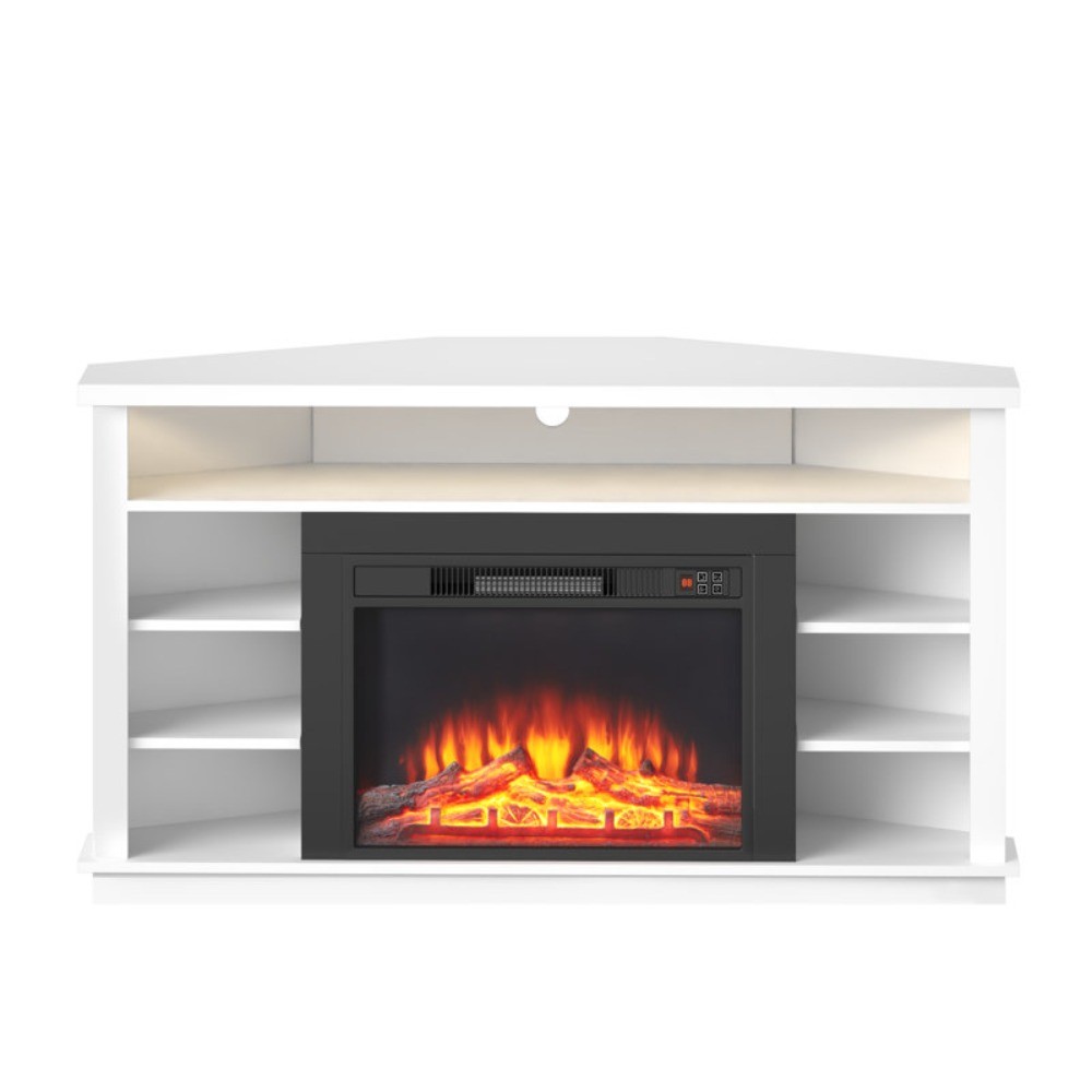 With Led Lights For 55" Tv, White