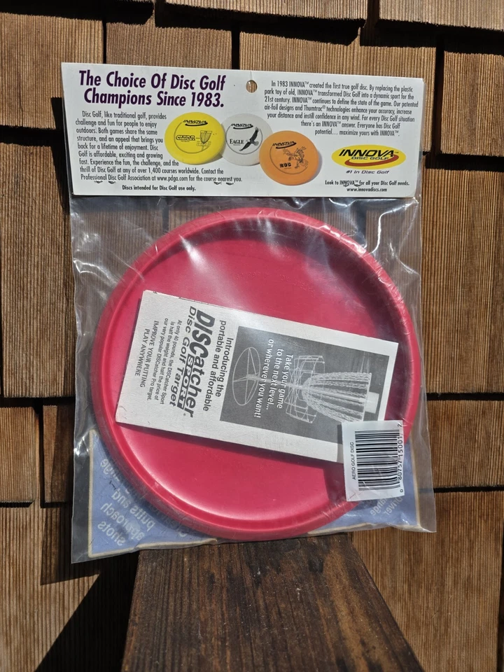 Innova DX Aero Putt & Approach Golf Disc Red w/white Foil New In Package 1996 - Image 2 of 3