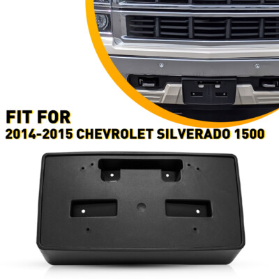For 2014-2015 Chevy Silverado 1500 Front Bumper License Plate Bracket Tag Holder