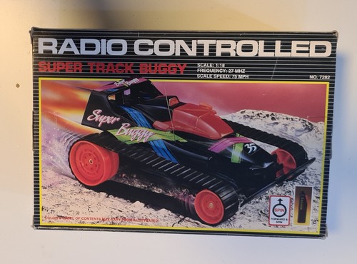Vintage 90s SUPER TRACK BUGGY radio controlled RC toy 1/18 NOS UNTESTED DIGITCON - Picture 2 of 7
