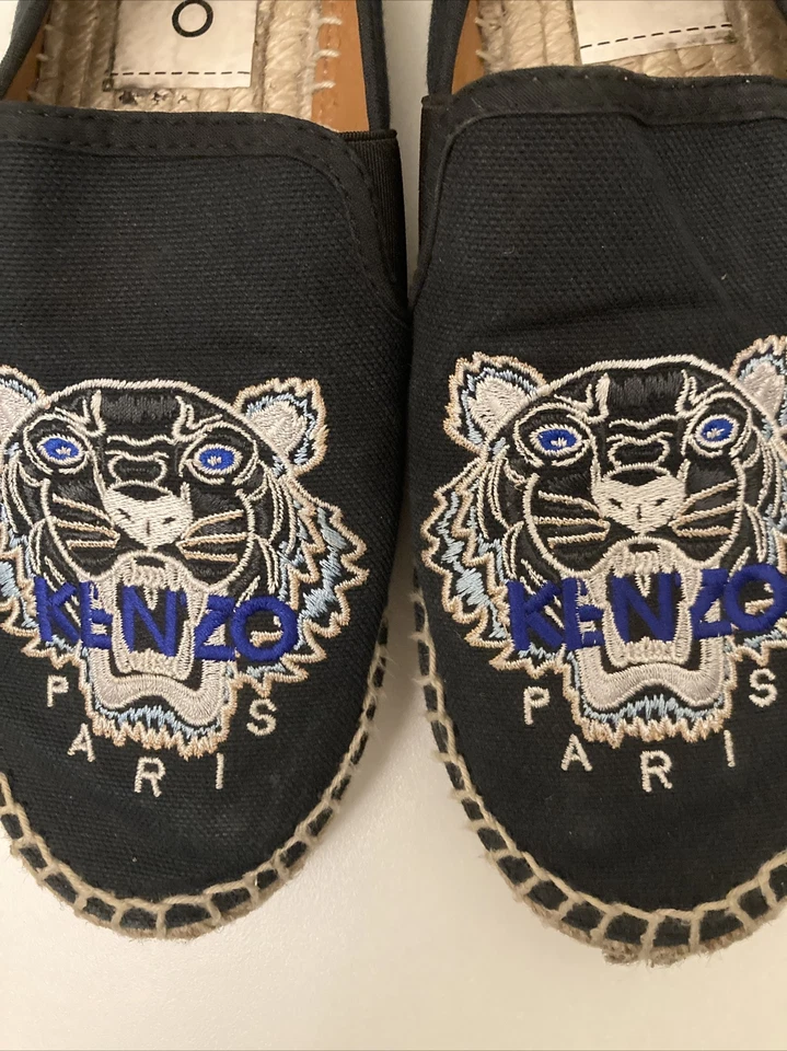 KENZO Paris Lona Tigre Alpargatas Mujer Zapatos Talla 6.5 EE. UU. 37 UE Foto 2 de 4