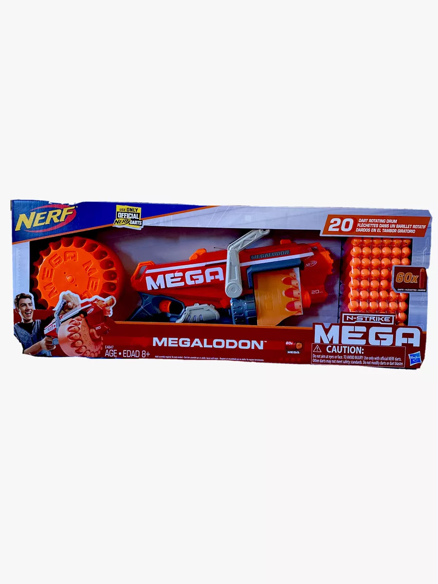 Nerf N Strike Elite Blaster Kids Gun EDAD E4847 MEGA 60 Darts