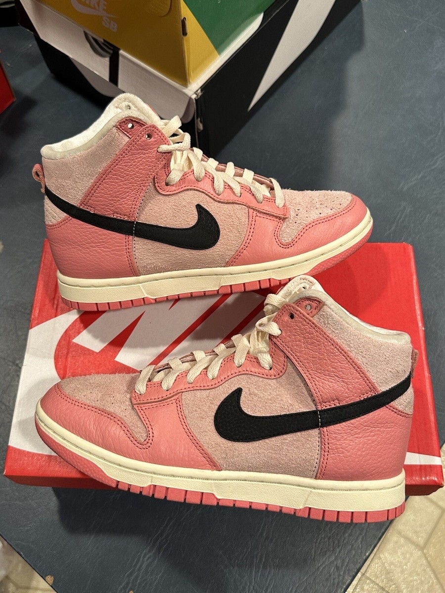 Size 7W Women’s Nike Dunk High Soft Pink Hoops Sail DX3359-600 100%  Authentic