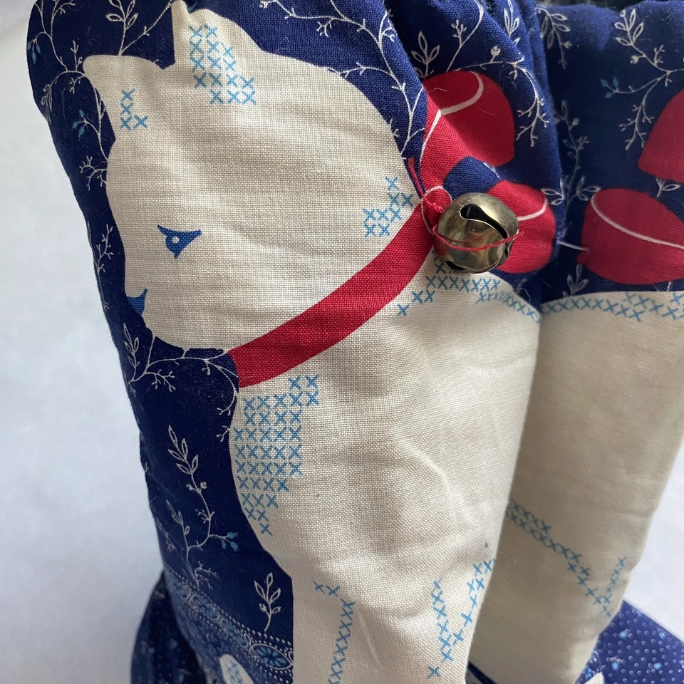 Винтажный DEARFOAMS Cat ботинок Bell тапочки размер маленький 5-6 синий сделано в США новый - Изображение 2 из 4