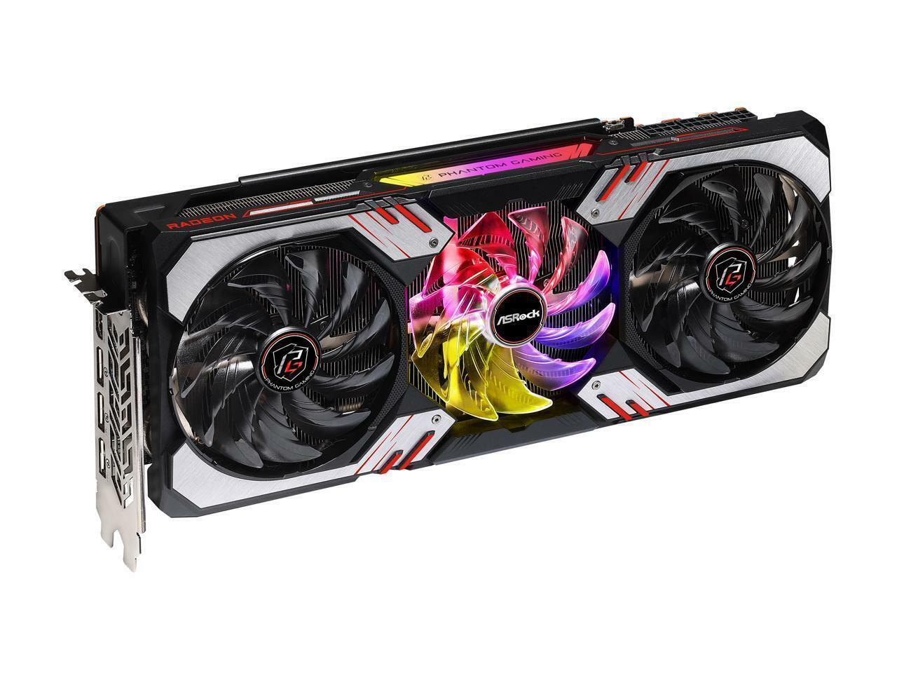 ASRock Radeon RX 6800 XT Phantom D OC 16GB GDDR6 Graphics Card for