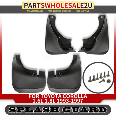 Splash Guard Mud Flaps Mudguards RH&LH 4pcs for Toyota Corolla E100 93-97 Wagon