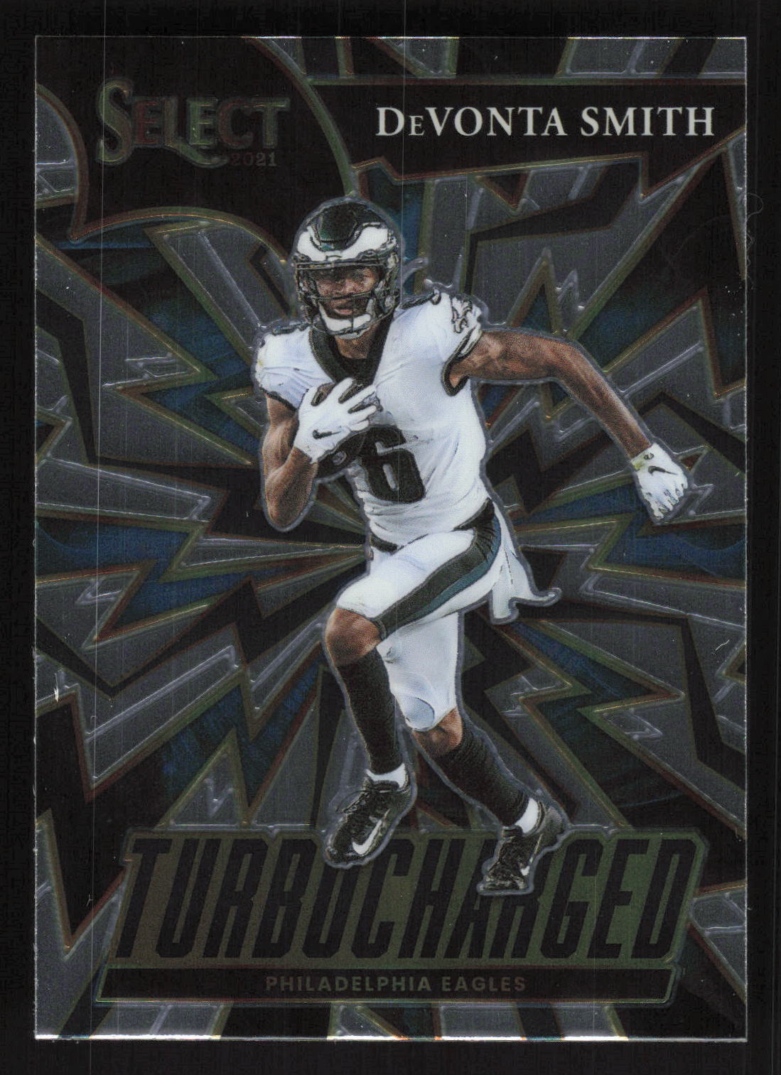 2021 Panini Select #TUR-11 DeVonta Smith Turbocharged Card TCCCX