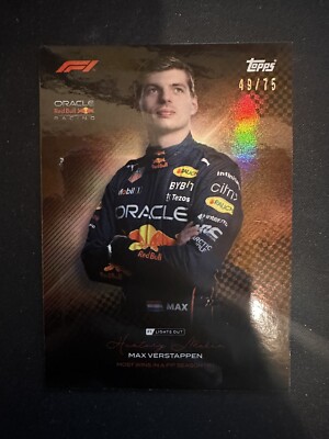 Max Verstappen Parallel /75 Topps F1 Lights Out 2022 Formula 1