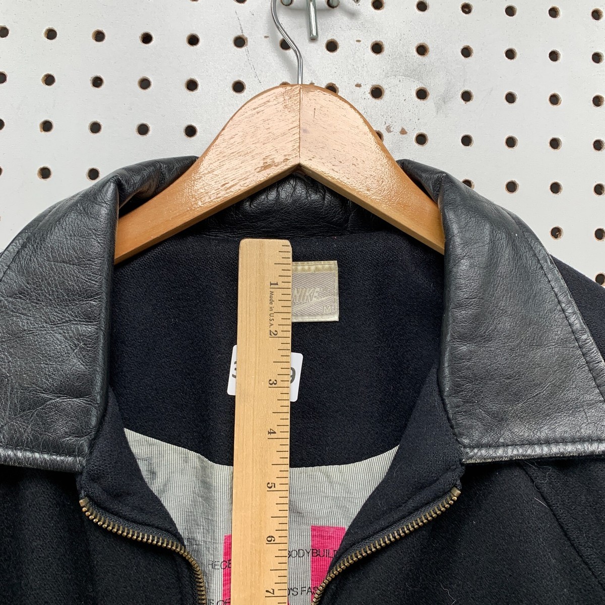 Vintage 90s Nike Leather Jacket Mens Medium Black Vintage 90s Nike Leather Jacket Mens Medium Black