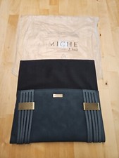 MICHE - Classic Bag (Shell Only) - "Elsa" - dark green faux leather 