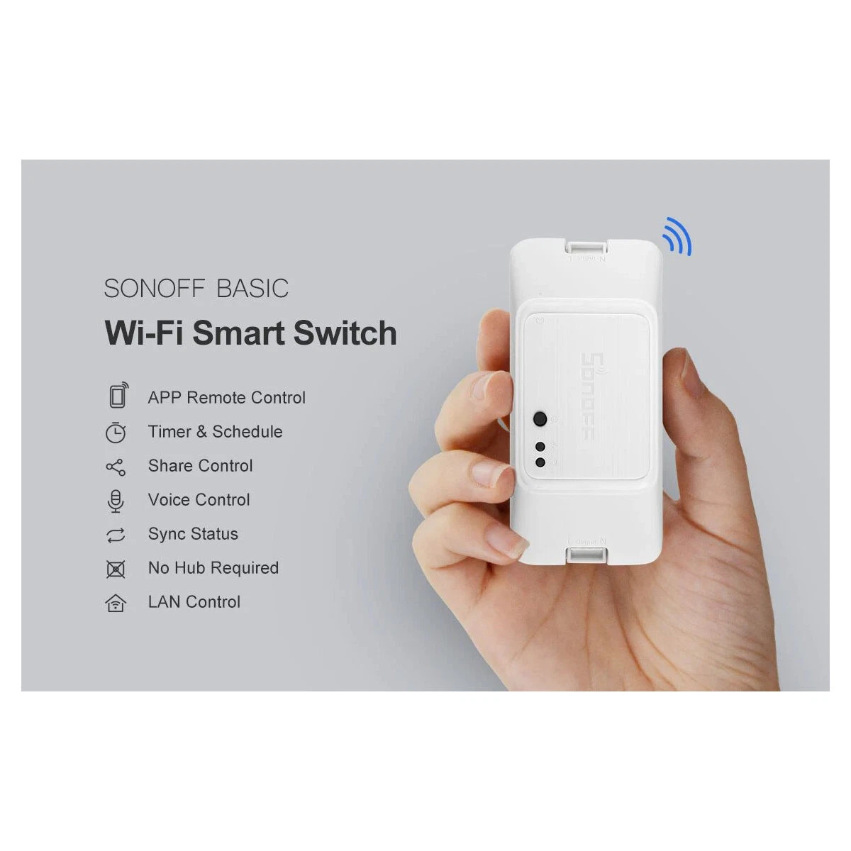 Sonoff Basic R3 Switch 10A Wifi Smart Wireless Control With App