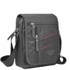 ITA Borsa Borsello Uomo Tracolla Regolabile Medio Nylon Nero OR&MI 713 - 821