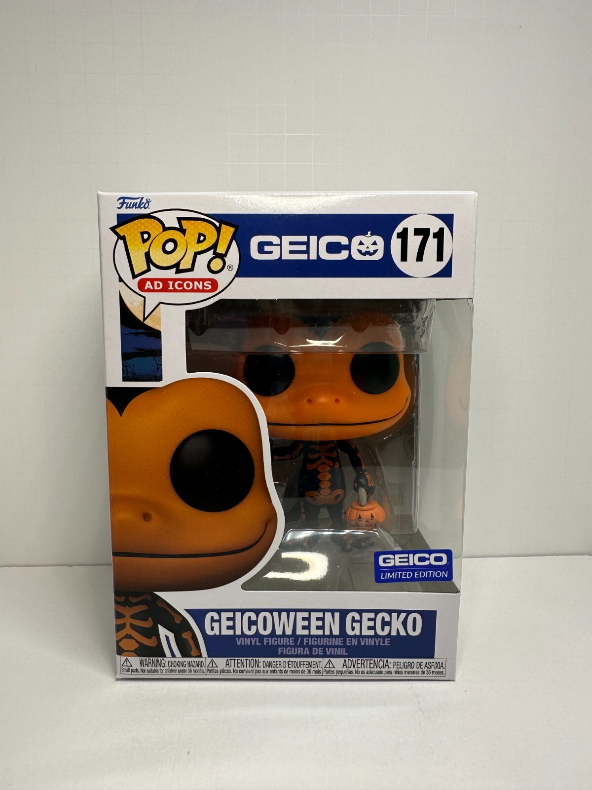 Funko Pop Geicko Gecko Halloween Naranja Exclusivo 2022