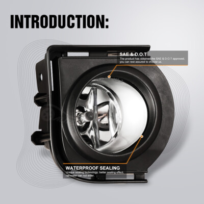 Fog Lights for 08-10 Scion xB Clear Glass Lens Bumper Lamps Wiring