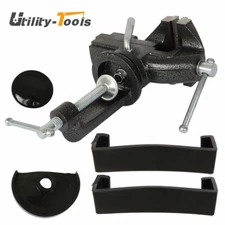 80mm HD 360º Swivel Precision Portable Table Bench Vice Clamp Mini Vise Anvil