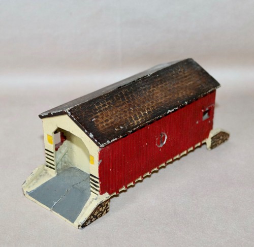 Cast Metal Still Coin Bank ~ Covered Bridge - Picture 16 of 23