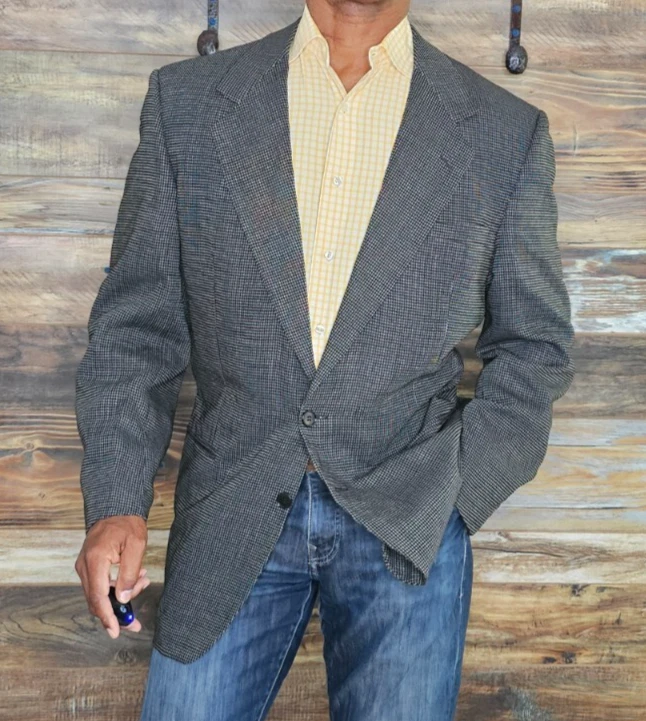 Jaqueta Blazer Versace V2 100% Lã Feita na Suíça 42R - Imagem 4 de 4