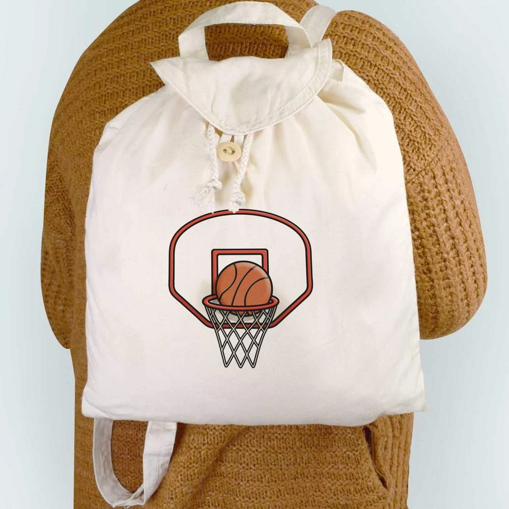 Basketball hoop backpack top