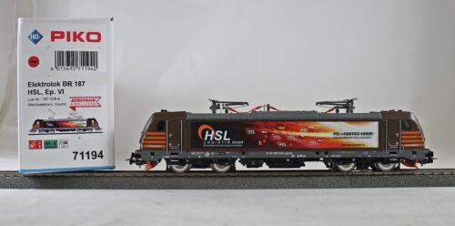 Locomotive électrique Piko 71194 BR 187 HSL logistique neuve avec emballage d'origine son numérique AC - Photo 1/2