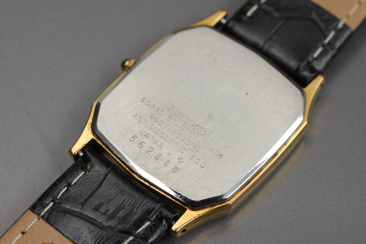SEIKO Dolce 9531-5030稼働美品　新品ベルト Seiko Dolce Quartz 9531-5030 SGP30 St. Steel back Mens Watch