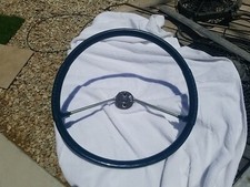 1961 Plymouth Dodge Desoto Nos Mopar Steering Wheel Blue Beautiful 1961 Plymouth Dodge Desoto Nos Mopar Steering Wheel Blue Beautiful