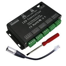 GIDERWEL 12 Channel DMX Decoder RGB LED Controller 60A PWM DMX512 Dimmer Driv...