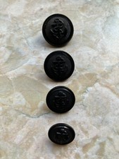 Black & Blue Nautical Style Shanked Buttons 6 pack  Choose Style B59-66