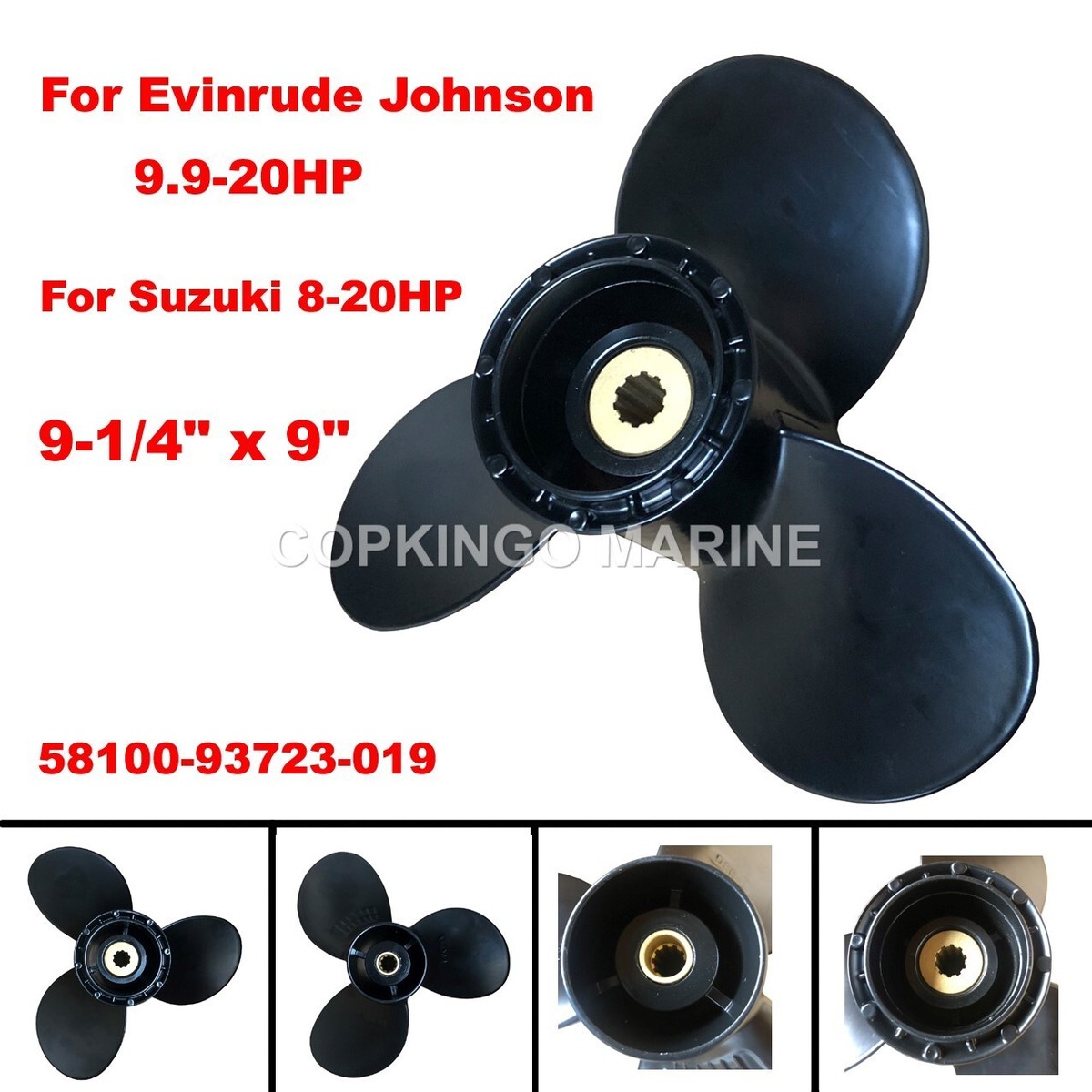 Boat Propeller for Suzuki Outboard Engine 9.9HP 15HP DF8A DT9.9