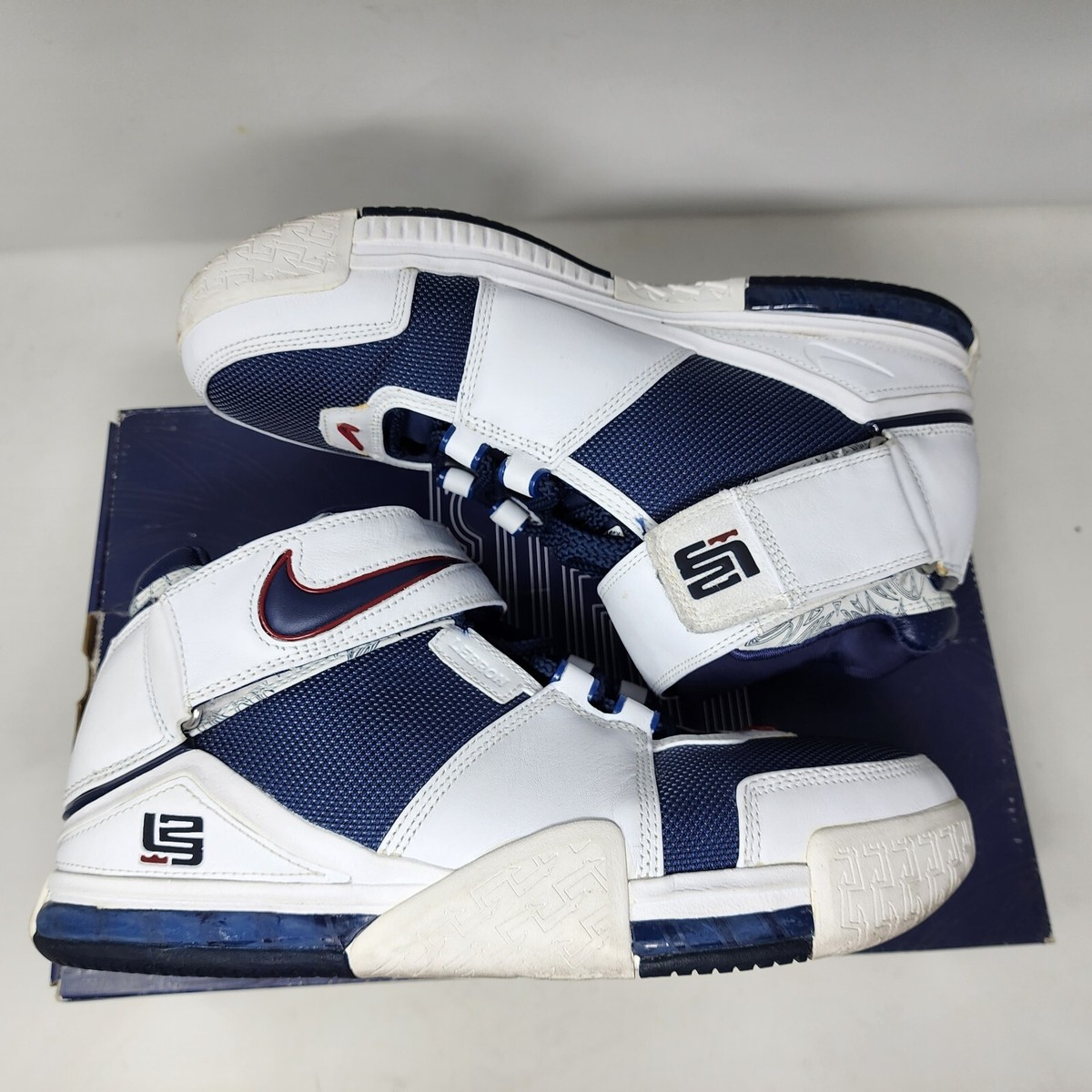 Nike Zoom LeBron 2 Midnight Navy White USA Men's 10 309378-441