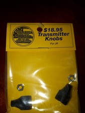 NEW!! BLACK FINGER FLYER TRANSMITTER KNOBS FOR JR. BY MADISON COMPONENTS NIB