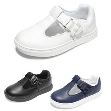 Girls T-strap Mary Jane Flat Shoes School Uniform Shoes Dress Shoes Casual Shoes