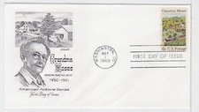 TurtlesTradingPost- Grandma Moses 1969 FDC #1370 Artmaster Cachet Unaddressed