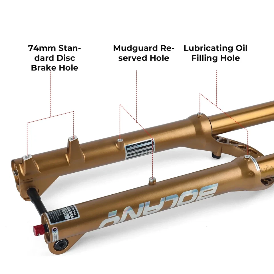 Horquilla neumática suspensión bicicleta MTB 160mm Travel Boost 36mm tubo 15*110mm 27.5er 29er Foto 2 de 4
