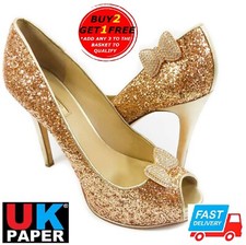BOW SHOE CLIPS DECORATION DIAMANTE CRYSTAL PEARL GOLD BLANK CHARM BRIDAL BUCKLE