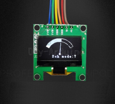 0.96'' OLED Music Spectrum Display Analyzer Audio Level Indicator VU Meter