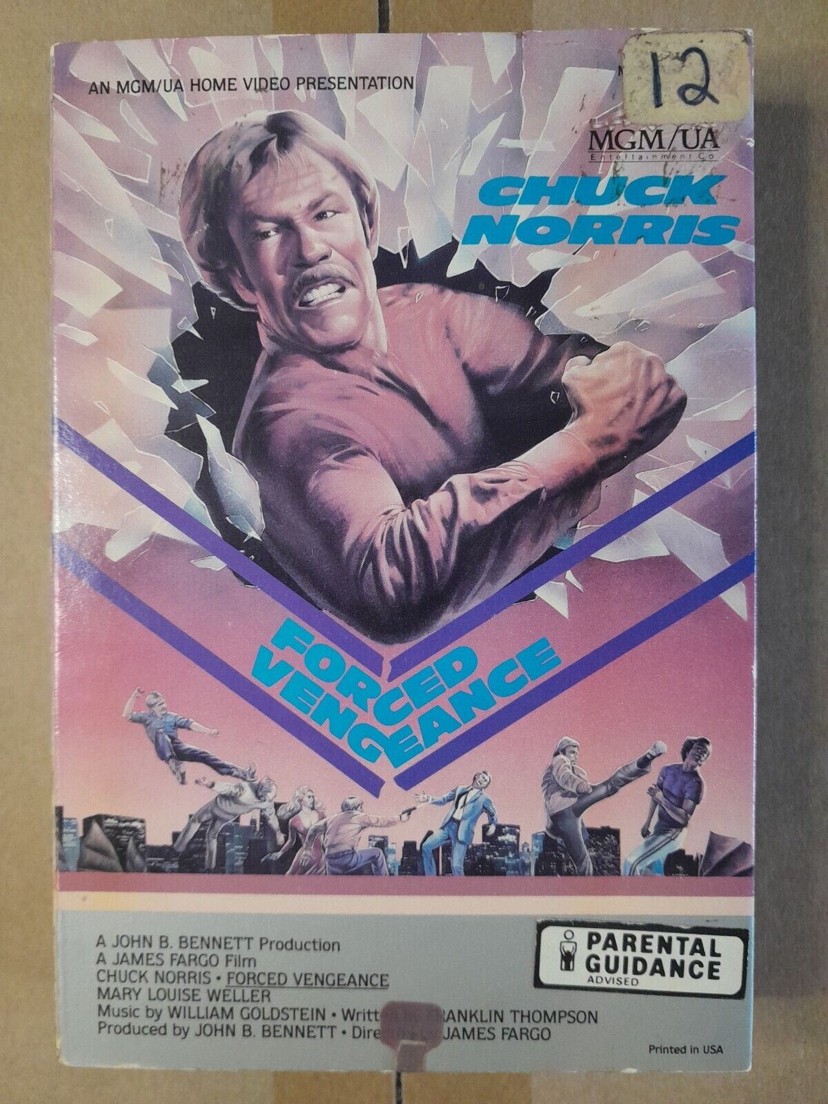 Forced Vengeance BETA (Not VHS) 1982 MGM Chuck Norri Martial Arts Betamax