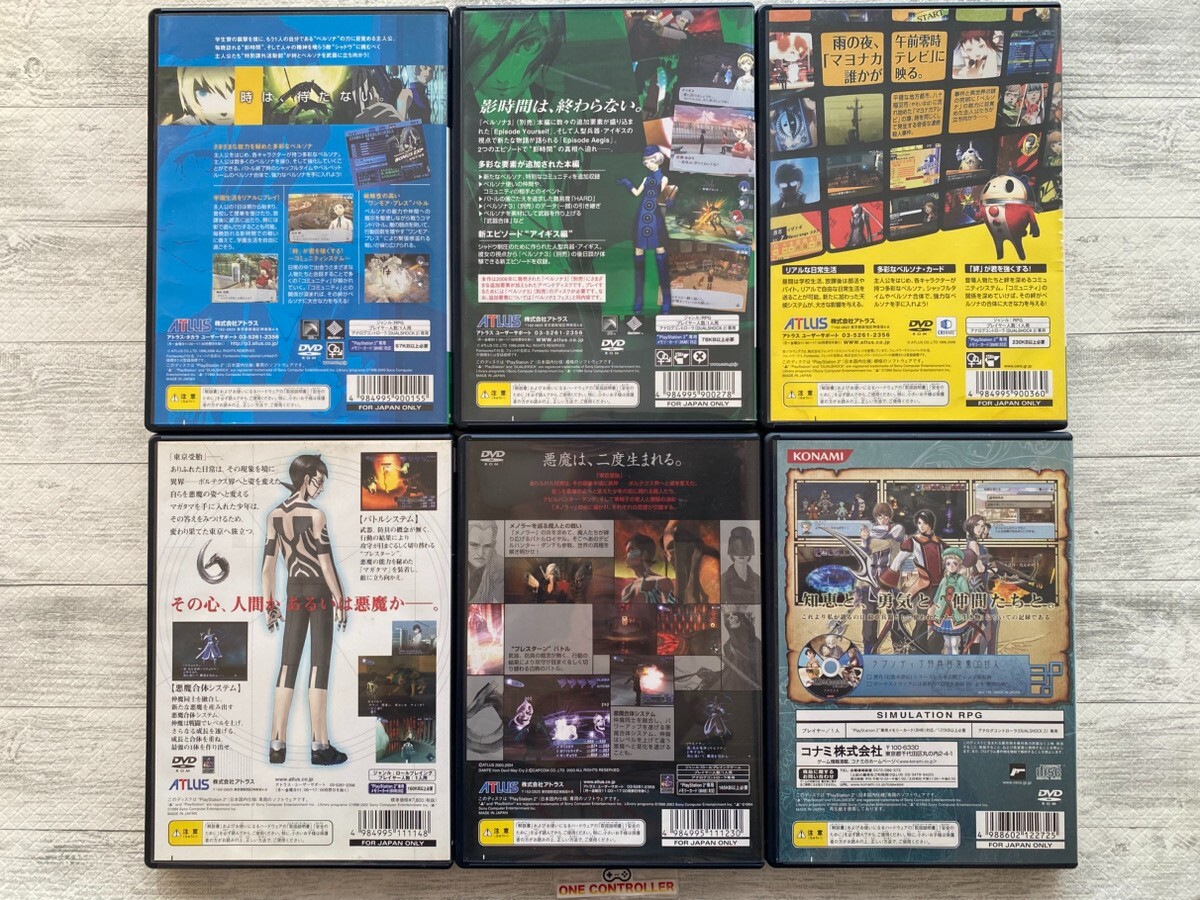 SONY PS2 Persona 3 4 & Fes Append & Shin Megami Tensei Ⅲ