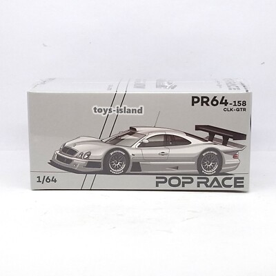POPRACE PR64-158 1/64 Mercedes Benz CLK GTR Silver POP RACE NEW | eBay