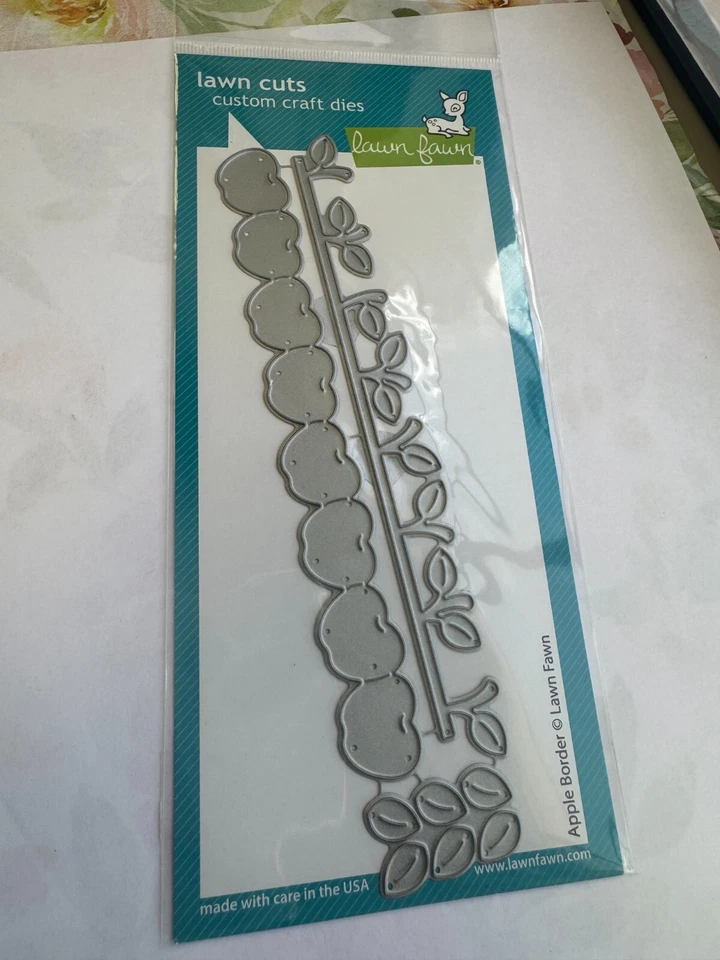 Troqueles de césped Lawn Fawn Clear Fawn NUEVO "Apple border" Hecho en EE. UU. Foto 2 de 2