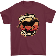 MUSTANG Maman Équitation Cheval T-Shirt 100% Coton